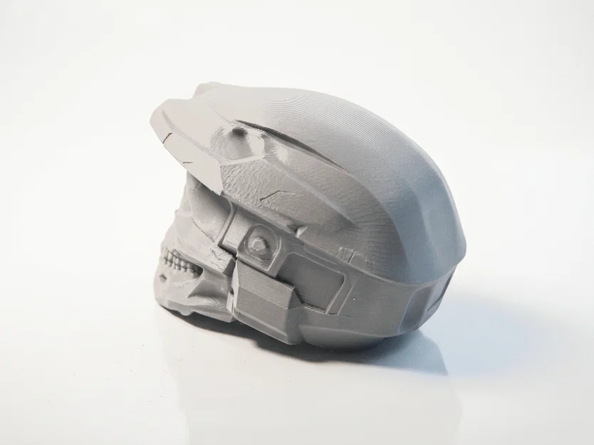 Mô hình điêu khắc đầu lâu Master Chief Halo in 3D - Image 4