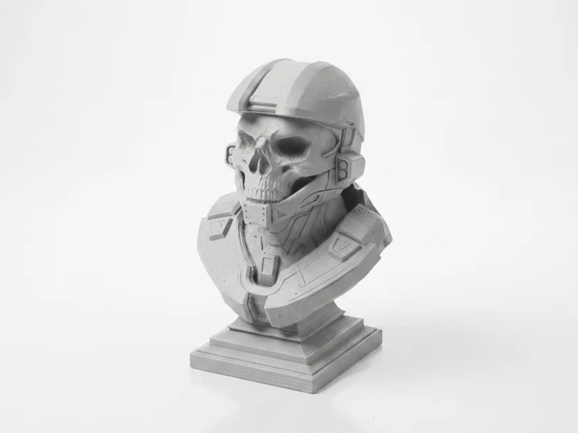 Mô hình 3D Bust Đầu Lâu Master Chief - Vật Phẩm Sưu Tầm Gaming - Image 1