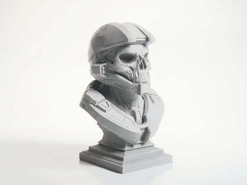 Mô hình 3D Bust Đầu Lâu Master Chief - Vật Phẩm Sưu Tầm Gaming - Image 2