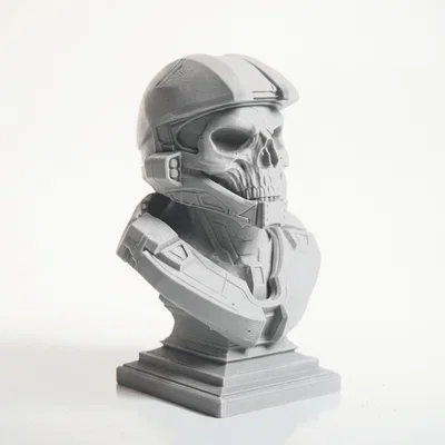 Mô hình 3D Bust Đầu Lâu Master Chief - Vật Phẩm Sưu Tầm Gaming
