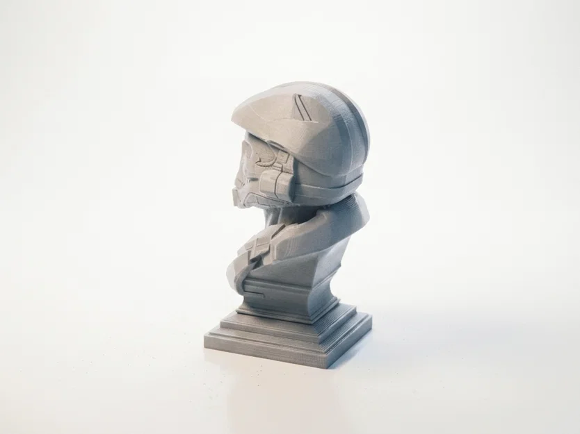 Mô hình 3D Bust Đầu Lâu Master Chief - Vật Phẩm Sưu Tầm Gaming - Image 4