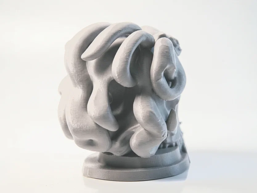 Mô hình điêu khắc đầu lâu Medusa in 3D phong cách thần thoại - Image 3
