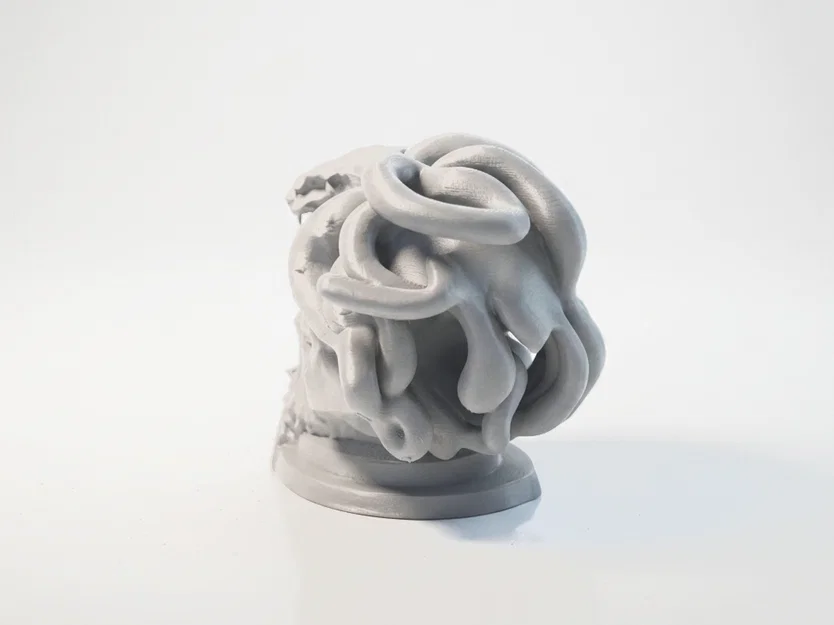 Mô hình điêu khắc đầu lâu Medusa in 3D phong cách thần thoại - Image 4