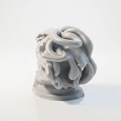 Mô hình điêu khắc đầu lâu Medusa in 3D phong cách thần thoại