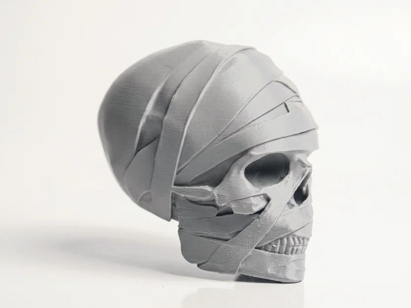 Mô hình 3D hộp sọ xác ướp trang trí Halloween - Image 2