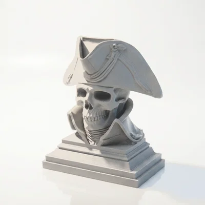 Tượng bán thân đầu lâu hải tặc Napoleon - Mô hình in 3D