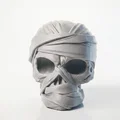 Mô hình 3D Đầu Lâu Xác Ướp Quấn Băng - Đồ trang trí Halloween - Thumbnail 1