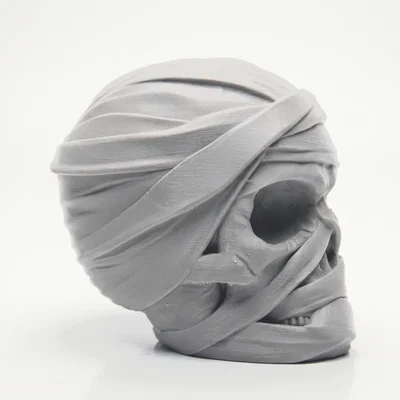 Mô hình 3D Đầu Lâu Xác Ướp Quấn Băng - Đồ trang trí Halloween