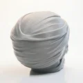 Mô hình 3D Đầu Lâu Xác Ướp Quấn Băng - Đồ trang trí Halloween - Thumbnail 3
