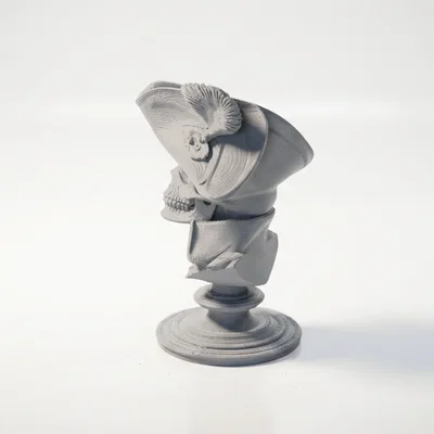 Mô hình tượng bán thân đầu lâu Napoleon - Tác phẩm điêu khắc lịch sử in 3D