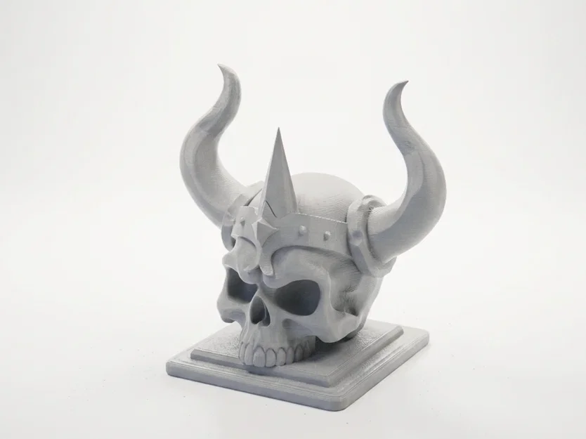 Mô hình đầu lâu có sừng phong cách thần thoại Bắc Âu - Bản in 3D - Image 1