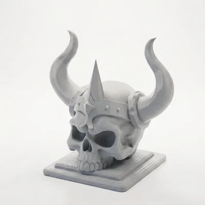 Mô hình đầu lâu có sừng phong cách thần thoại Bắc Âu - Bản in 3D