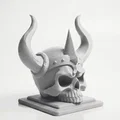 Mô hình đầu lâu có sừng phong cách thần thoại Bắc Âu - Bản in 3D - Thumbnail 2
