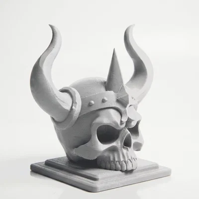 Mô hình đầu lâu có sừng phong cách thần thoại Bắc Âu - Bản in 3D
