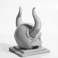 Mô hình đầu lâu có sừng phong cách thần thoại Bắc Âu - Bản in 3D - Thumbnail 3
