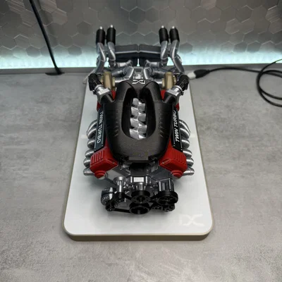 Mô hình động cơ V12 Twin Turbo tỉ lệ 1/6