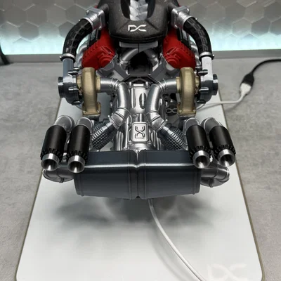 Mô hình động cơ V12 Twin Turbo tỉ lệ 1/6