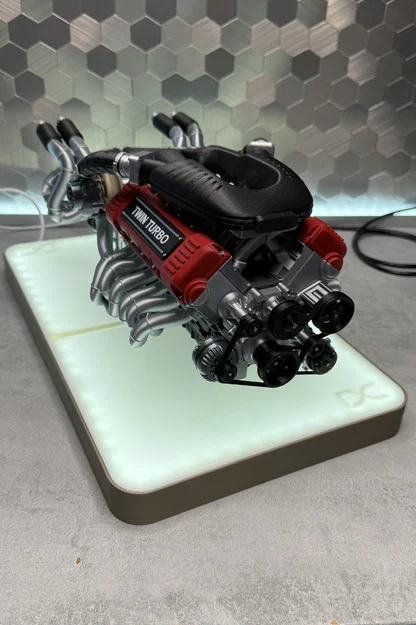 Mô hình động cơ V12 Twin Turbo tỉ lệ 1/6 - Image 4