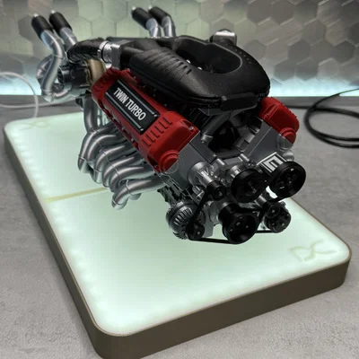 Mô hình động cơ V12 Twin Turbo tỉ lệ 1/6