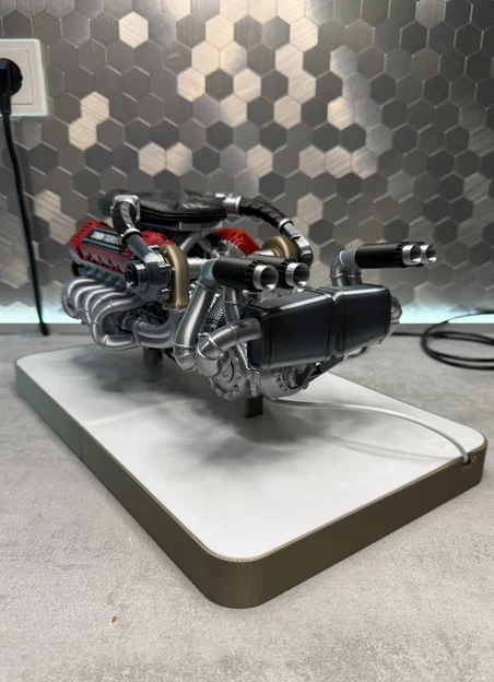Mô hình động cơ V12 Twin Turbo tỉ lệ 1/6 - Image 8