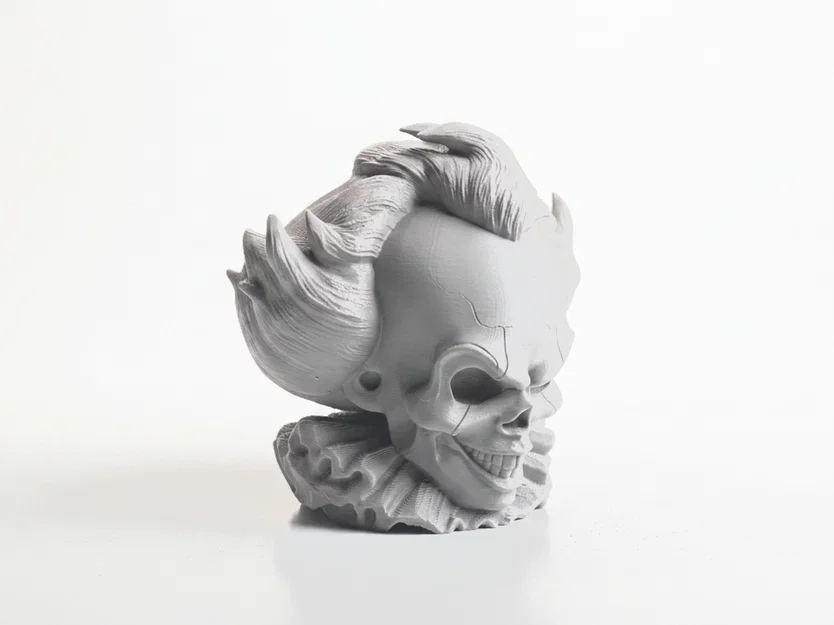 Mô hình đầu lâu Pennywise - Tác phẩm điêu khắc kinh dị in 3D - Image 2