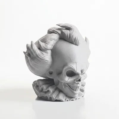Mô hình đầu lâu Pennywise - Tác phẩm điêu khắc kinh dị in 3D