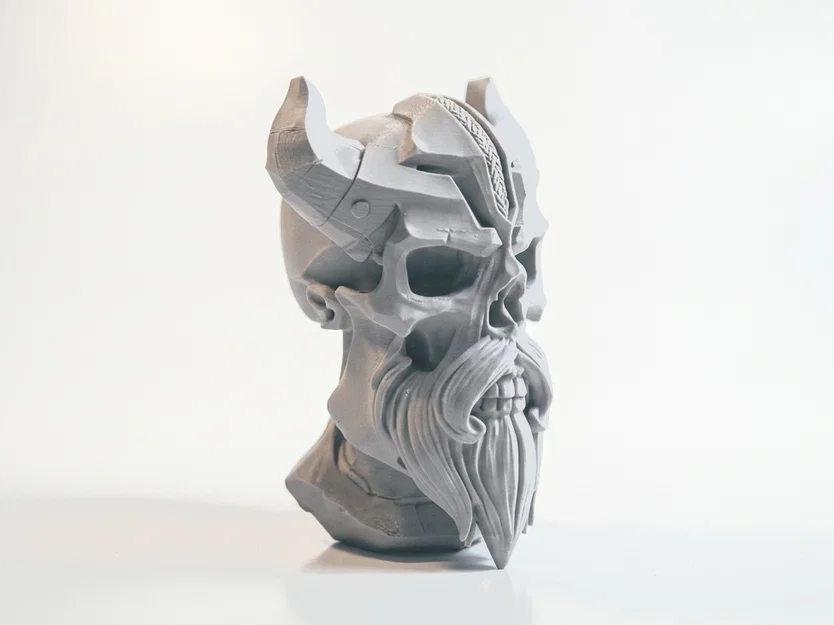 Mô hình 3D Đầu Lâu Odin Viking Mythology - Tượng Nghệ Thuật Độc Đáo - Image 2