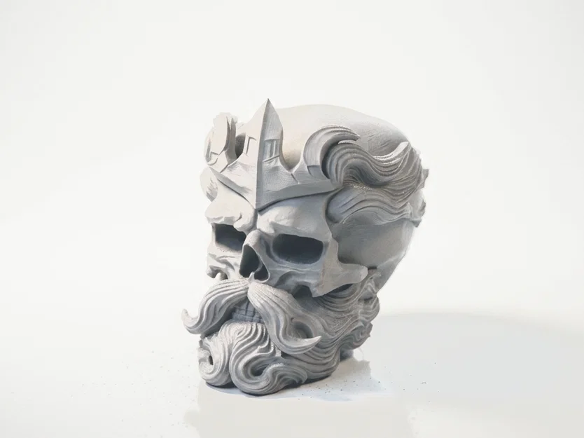 Mô hình điêu khắc 3D đầu lâu thần thoại Poseidon - Image 1