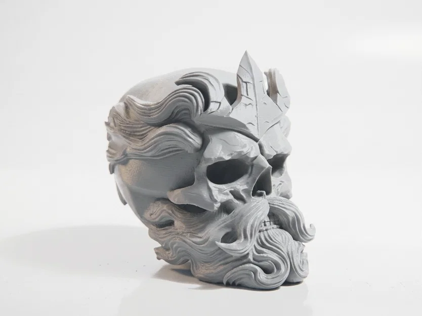 Mô hình điêu khắc 3D đầu lâu thần thoại Poseidon - Image 2
