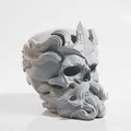 Mô hình điêu khắc 3D đầu lâu thần thoại Poseidon - Thumbnail 2