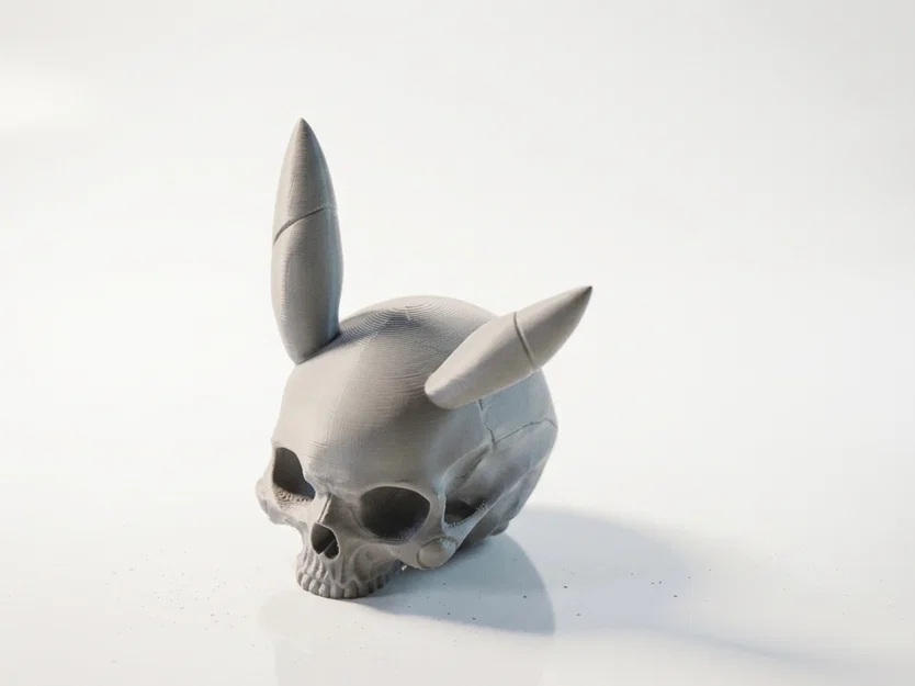 Mô hình Pikachu đầu lâu phong cách Gothic - File in 3D - Image 1