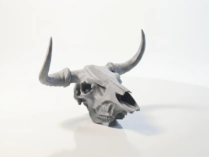 Mô hình điêu khắc 3D hộp sọ nhân ngưu Minotaur giả tưởng - Image 1