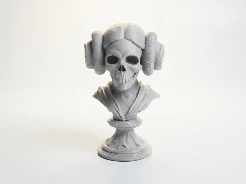 Mô hình tượng đầu lâu Princess Leia - Sản phẩm in 3D sưu tầm cho fan Star Wars - Image 1