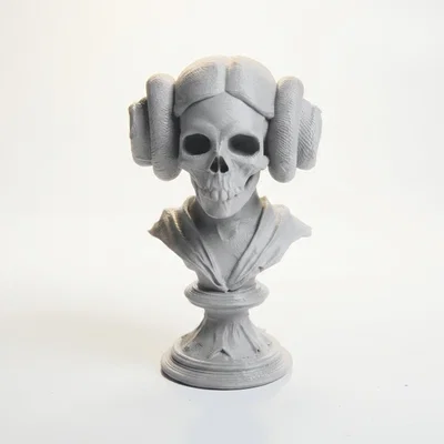 Mô hình tượng đầu lâu Princess Leia - Sản phẩm in 3D sưu tầm cho fan Star Wars