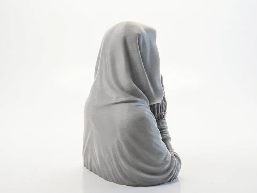 Mô hình tượng đầu lâu trùm mũ cầu nguyện in 3D - Image 3