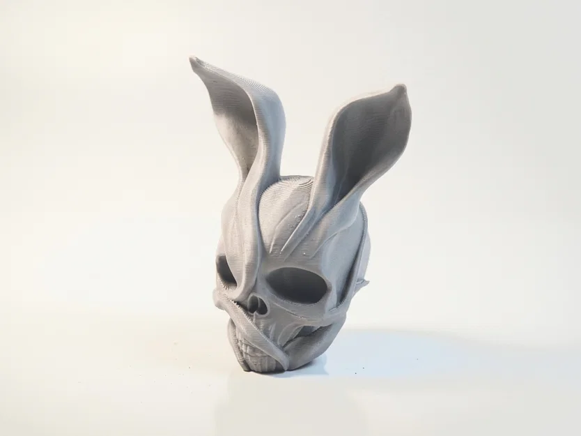 Mô hình điêu khắc 3D đầu lâu người thỏ phong cách giả tưởng - Image 1