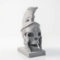 Mô hình 3D Điêu khắc Đầu lâu Chiến binh Spartan Leonidas - Thumbnail 1