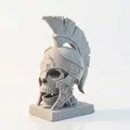Mô hình 3D Điêu khắc Đầu lâu Chiến binh Spartan Leonidas - Thumbnail 3