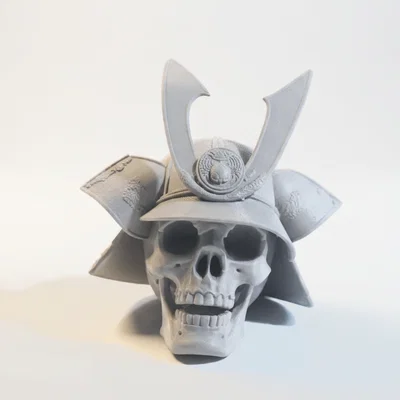 Mô hình đầu lâu chiến binh Samurai Nhật Bản in 3D