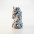 Mô hình in 3D quân cờ hiệp sĩ đầu lâu phong cách Gothic - Thumbnail 1