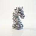 Mô hình in 3D quân cờ hiệp sĩ đầu lâu phong cách Gothic - Thumbnail 2