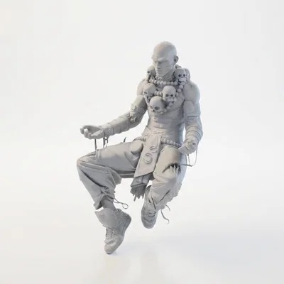 Tượng Skull Man Phong Cách Gothic - Mô Hình In 3D Chi Tiết