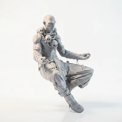 Tượng Skull Man Phong Cách Gothic - Mô Hình In 3D Chi Tiết