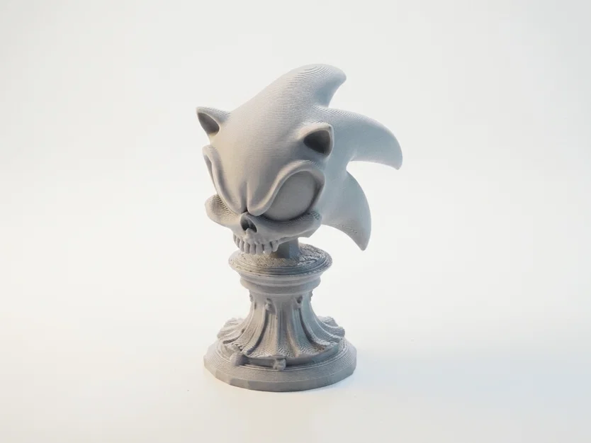 Mô hình Đầu lâu Sonic phong cách Gothic - File in 3D sưu tầm độc đáo - Image 1