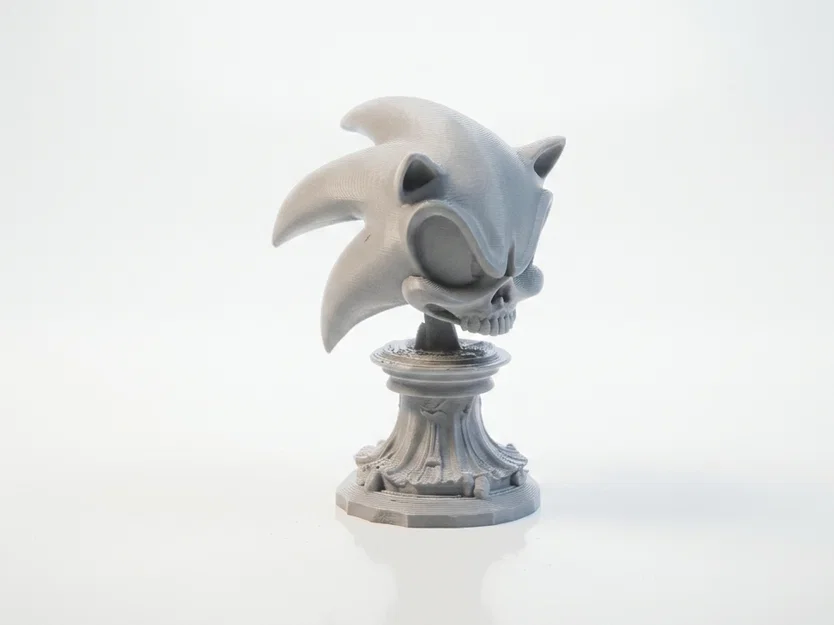 Mô hình Đầu lâu Sonic phong cách Gothic - File in 3D sưu tầm độc đáo - Image 2