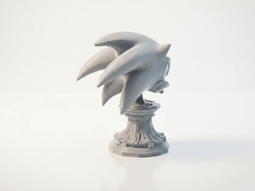 Mô hình Đầu lâu Sonic phong cách Gothic - File in 3D sưu tầm độc đáo - Image 3