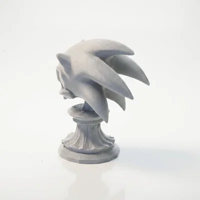 Mô hình Đầu lâu Sonic phong cách Gothic - File in 3D sưu tầm độc đáo