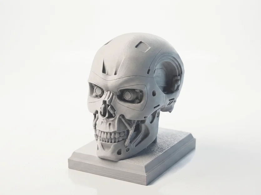 Mô hình 3D in ấn: Hộp sọ người máy Terminator Cyborg - Image 1