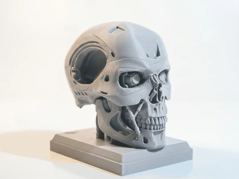 Mô hình 3D in ấn: Hộp sọ người máy Terminator Cyborg - Image 2