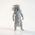 Mô hình Chiến binh Đầu lâu Fantasy - File in 3D nghệ thuật - Thumbnail 2